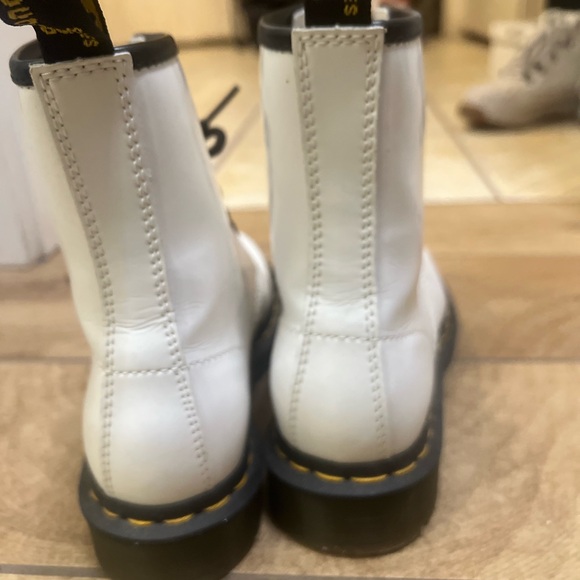 Dr. Martens White Lace-Up Boots - Picture 2 of 4